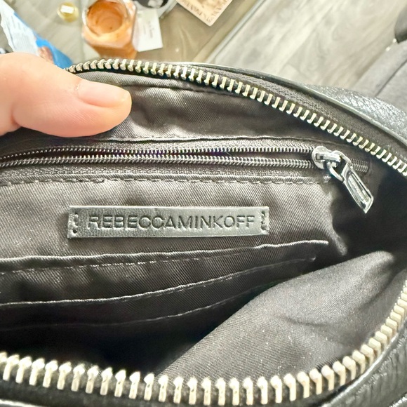 - Rebecca Minkoff Black Crossbody Bag with Silver Chain - Picture 6 of 7